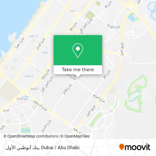 بنك أبوظبي الأول map