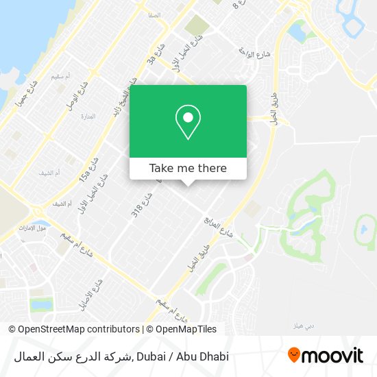 شركة الدرع سكن العمال map