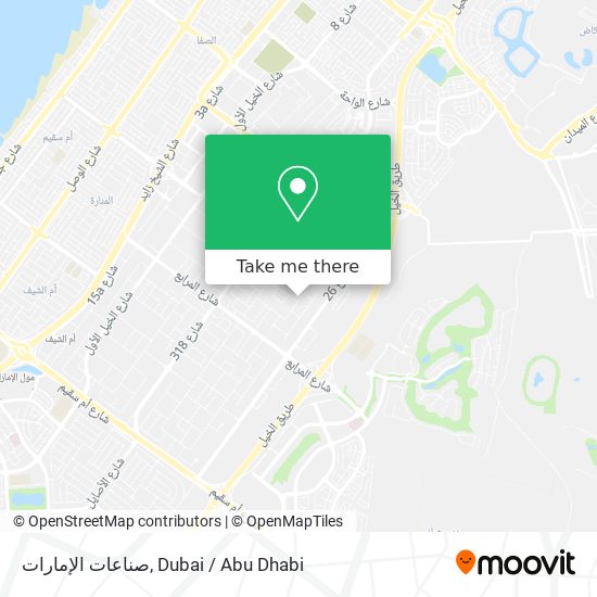صناعات الإمارات map