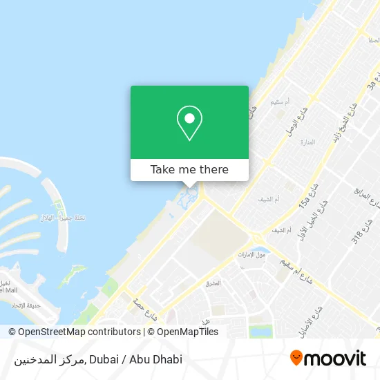 مركز المدخنين map
