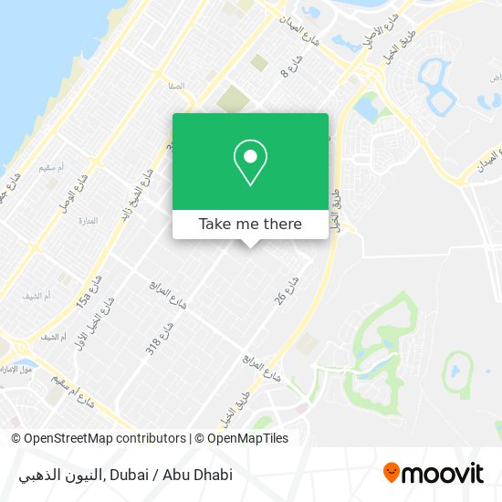 النيون الذهبي map