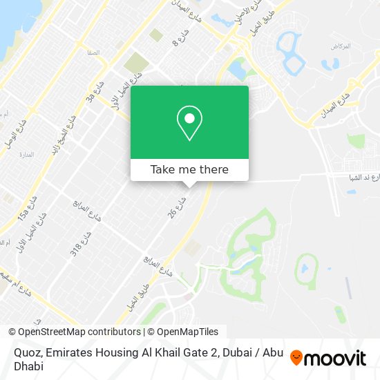 Quoz, Emirates Housing Al Khail Gate 2 map