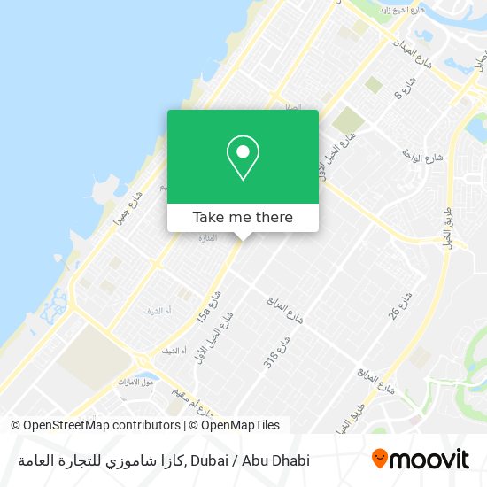 كازا شاموزي للتجارة العامة map