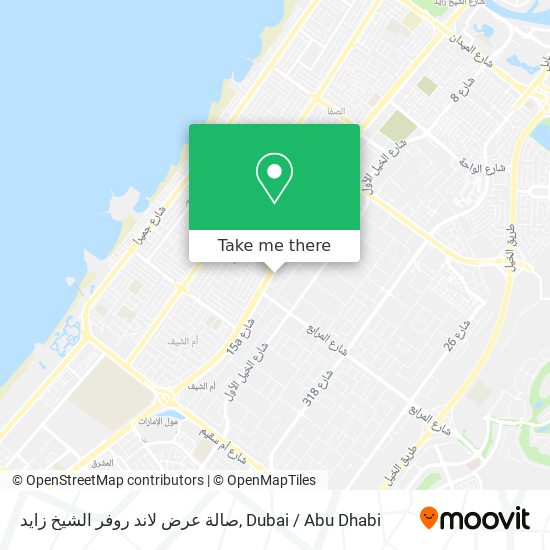 صالة عرض لاند روفر الشيخ زايد map