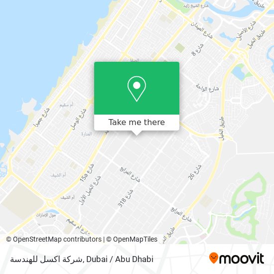 شركة اكسل للهندسة map