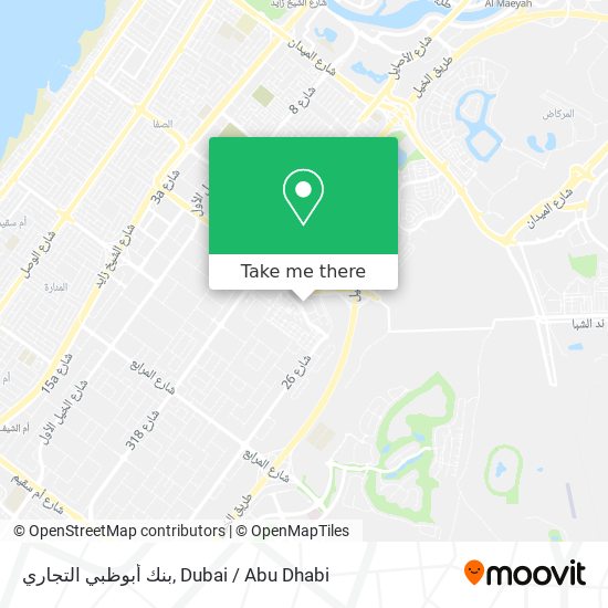 بنك أبوظبي التجاري map