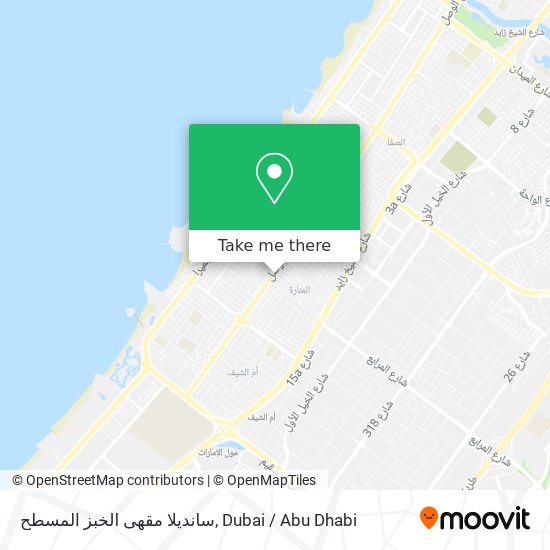 سانديلا مقهى الخبز المسطح map