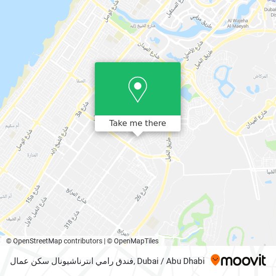 فندق رامي انترناشيونال سكن عمال map