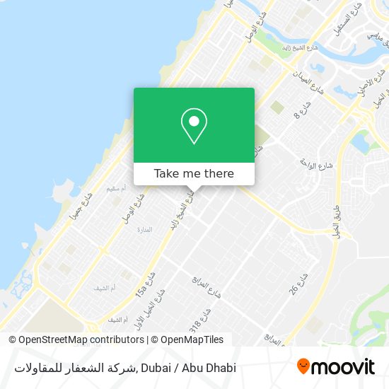 شركة الشعفار للمقاولات map