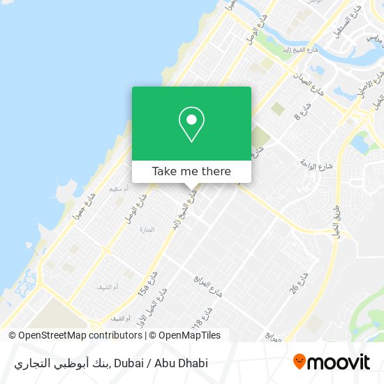 بنك أبوظبي التجاري map