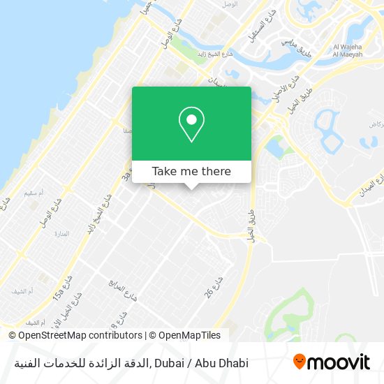 الدقة الزائدة للخدمات الفنية map