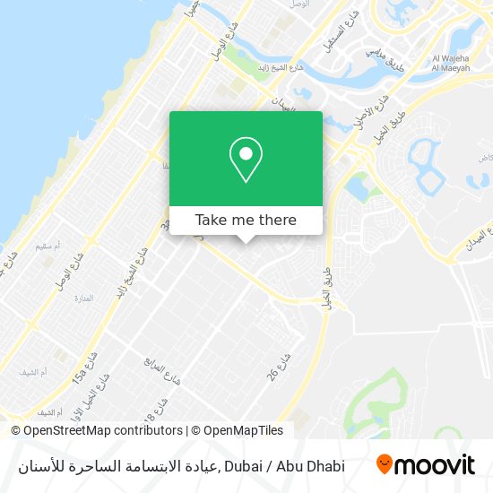 عيادة الابتسامة الساحرة للأسنان map