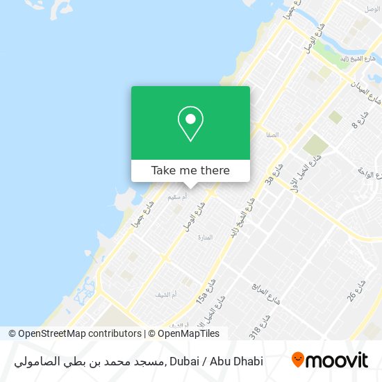 مسجد محمد بن بطي الصامولي map