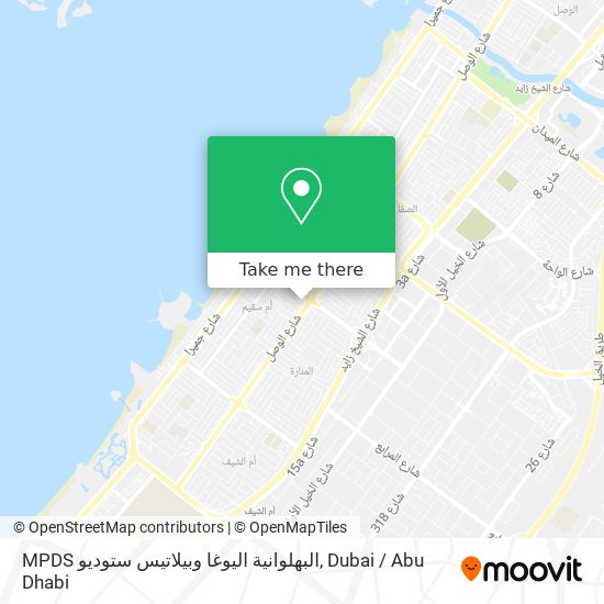 MPDS البهلوانية اليوغا وبيلاتيس ستوديو map