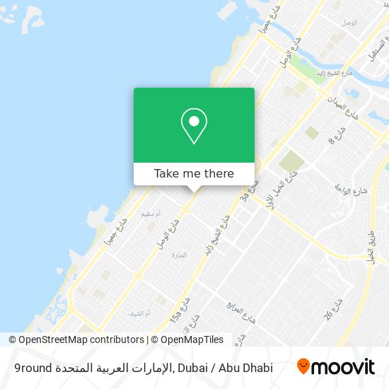 9round الإمارات العربية المتحدة map
