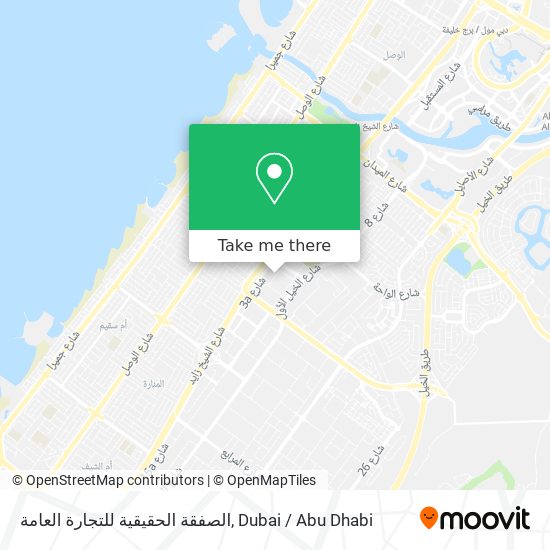 الصفقة الحقيقية للتجارة العامة map