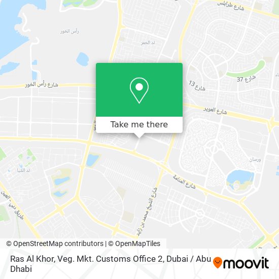 Ras Al Khor, Veg. Mkt. Customs Office 2 map