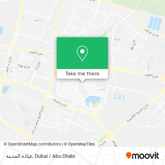 عيادة المدينة map