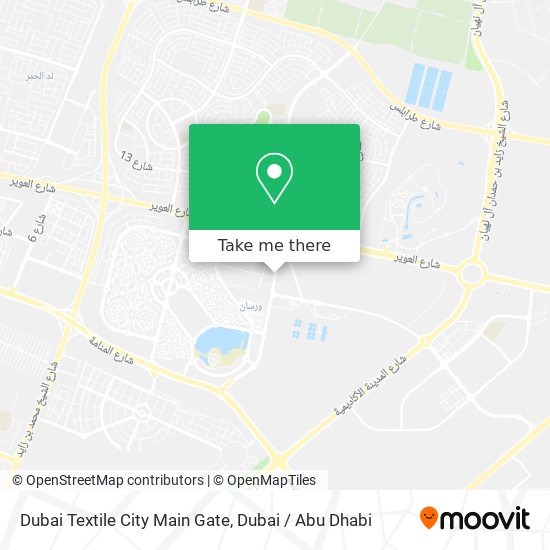 Dubai Textile City Main Gate map