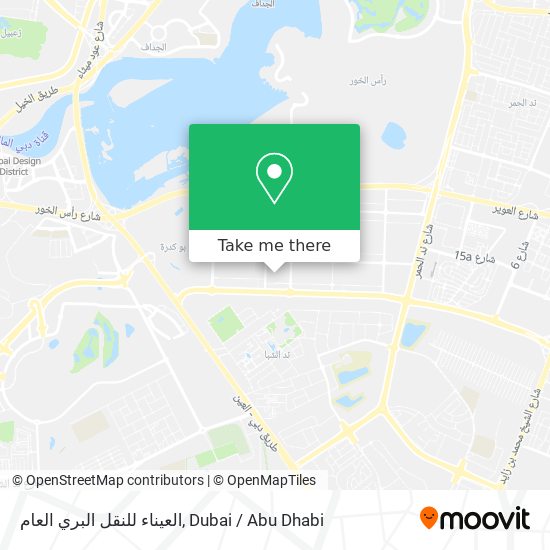 العيناء للنقل البري العام map