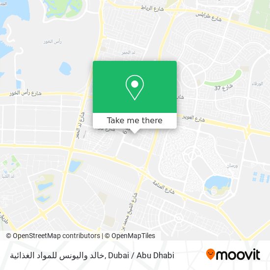 خالد واليونس للمواد الغذائية map