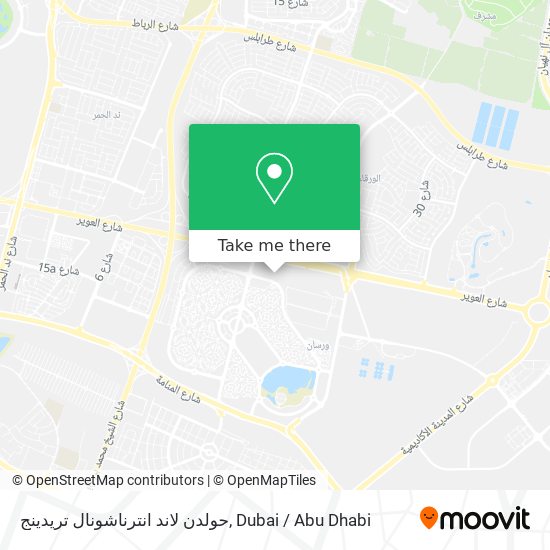 حولدن لاند انترناشونال تريدينج map