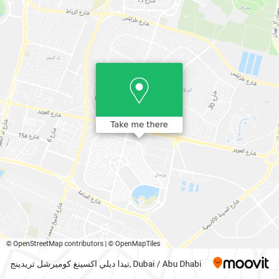 تيدا ديلي اكسينغ كوميرشل تريدينج map