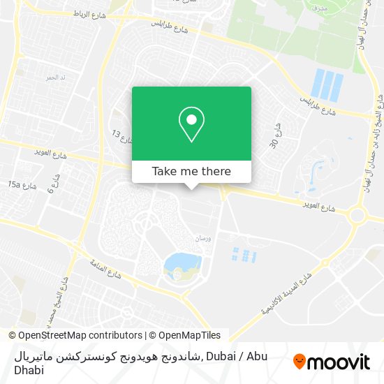 شاندونج هويدونج كونستركشن ماتيريال map