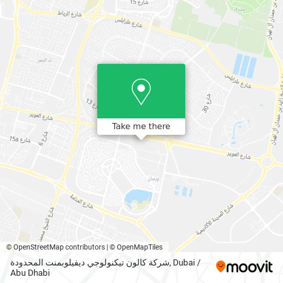 شركة كالون تيكنولوجي ديفيلوبمنت المحدودة map