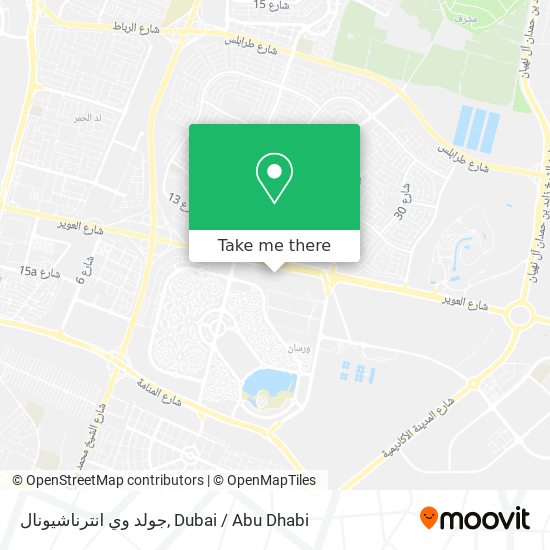 جولد وي انترناشيونال map