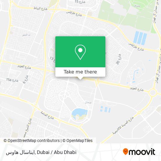 ايناسال هاوس map