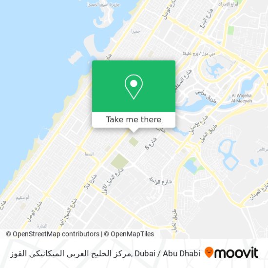 مركز الخليج العربي الميكانيكي القوز map