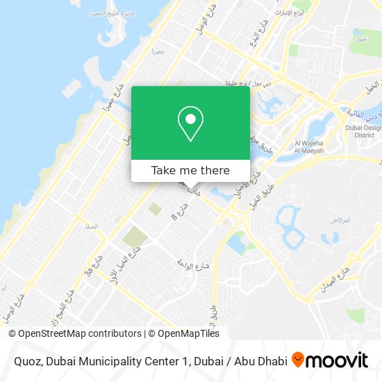 Quoz, Dubai Municipality Center 1 map