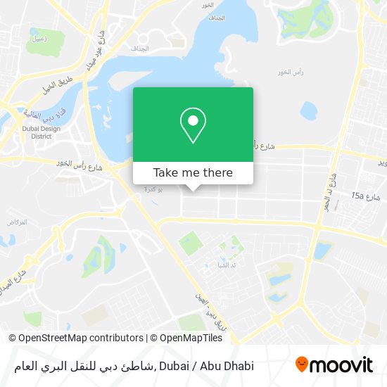 شاطئ دبي للنقل البري العام map