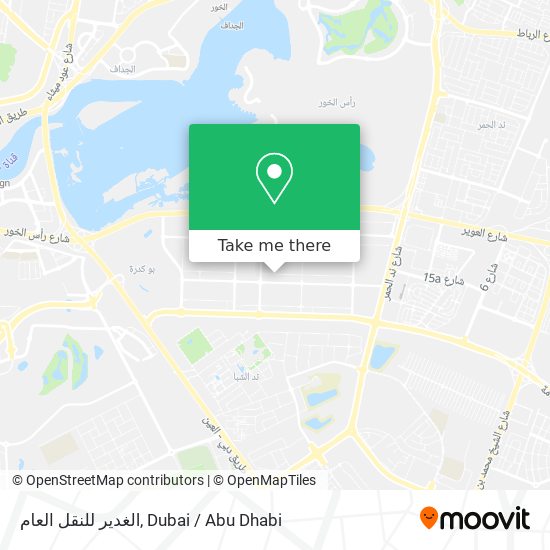 الغدير للنقل العام map