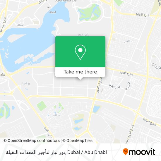 نور نياز لتأجير المعدات الثقيلة map