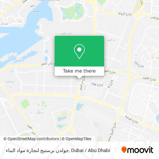 جولدن برستيج لتجارة مواد البناء map