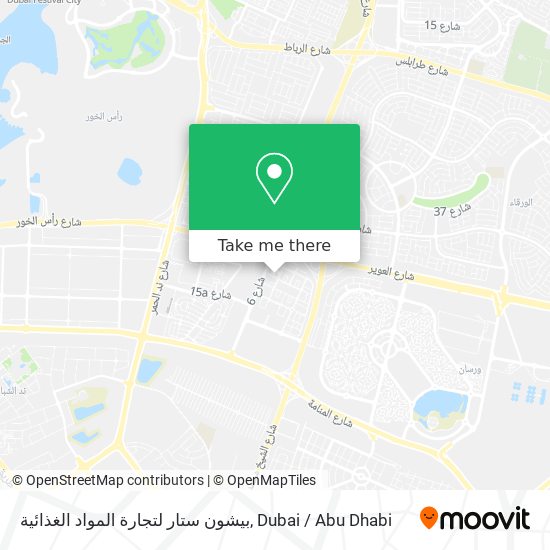 بيشون ستار لتجارة المواد الغذائية map