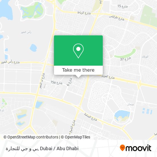 بي و جي للتجارة map