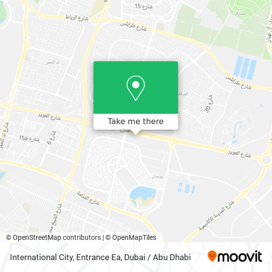 International City, Entrance Ea map