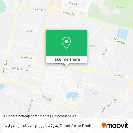 شركة جورونج للصناعة و التجارة map