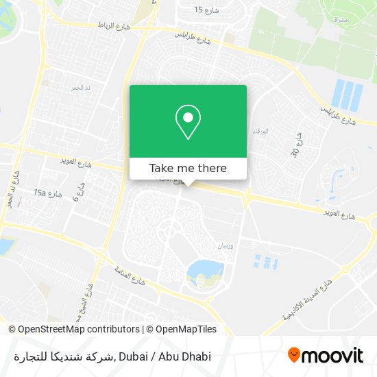 شركة شنديكا للتجارة map