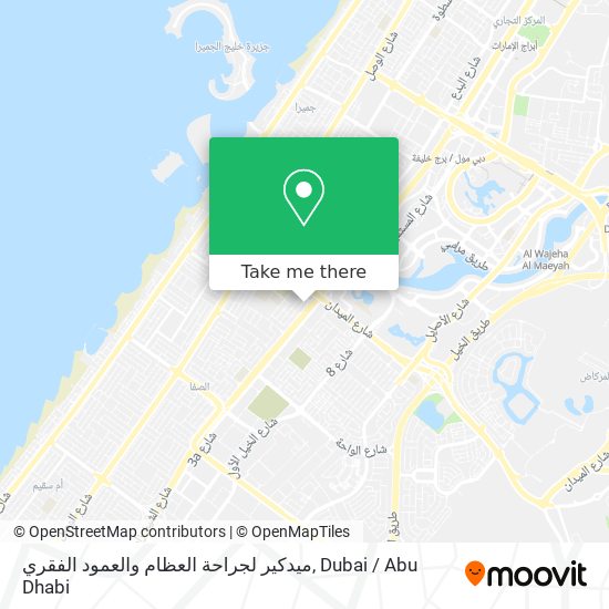 ميدكير لجراحة العظام والعمود الفقري map