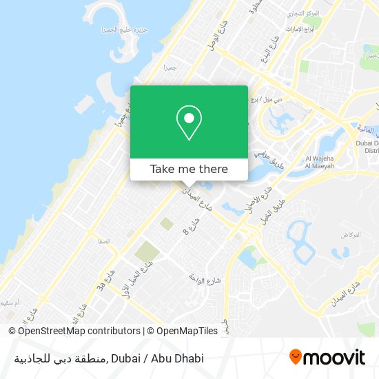 منطقة دبي للجاذبية map