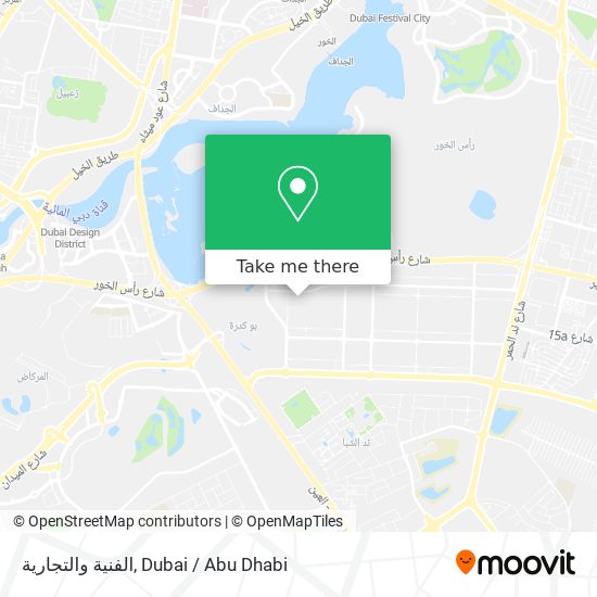 الفنية والتجارية map