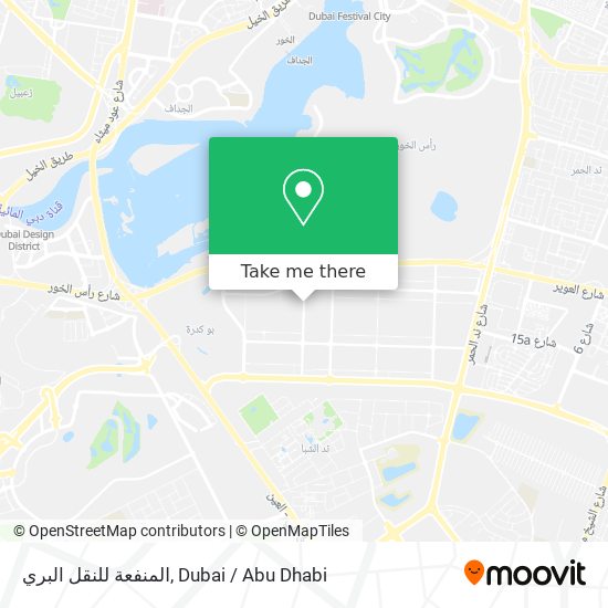 المنفعة للنقل البري map