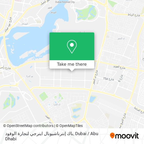 باك إنترناشيونال اينرجي لتجارة الوقود map