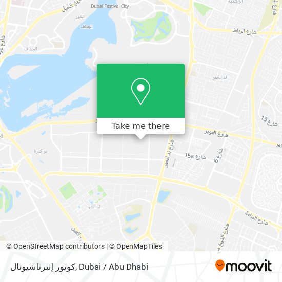 كوتور إنترناشيونال map