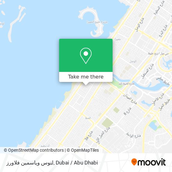 لتوس وياسمين فلاورز map