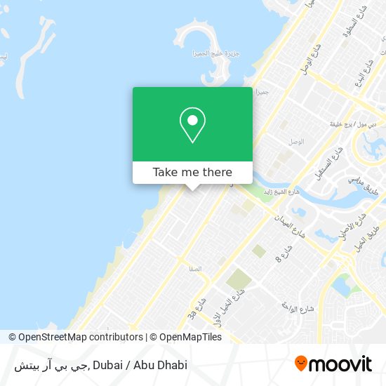 جي بي آر بيتش map